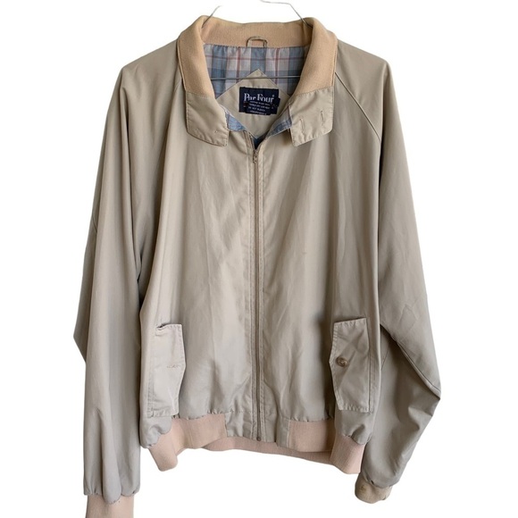 Vintage Par Four Members Only Jacket Plaid Lined Men’s Size XL Tall - Picture 1 of 6